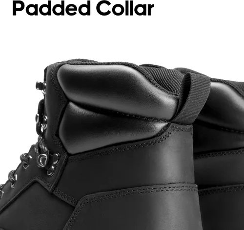 Miniatura 5 de NORTIV 8 Botas de senderismo para hombre, impermeables, a medio tobillo, botas de trekking para exteriores, botas de senderismo de cuero