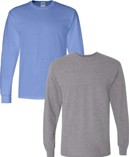 Miniatura 27 de Gildan - Camiseta DryBlend de manga larga para adulto, estilo G8400, paquete de 2