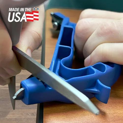 Miniatura 5 de AccuSharp Afilador todo en uno, afilador multiusos para cuchillos, tijeras, herramientas de jardín, afila y restaura cuchillos dentados, cuchillas