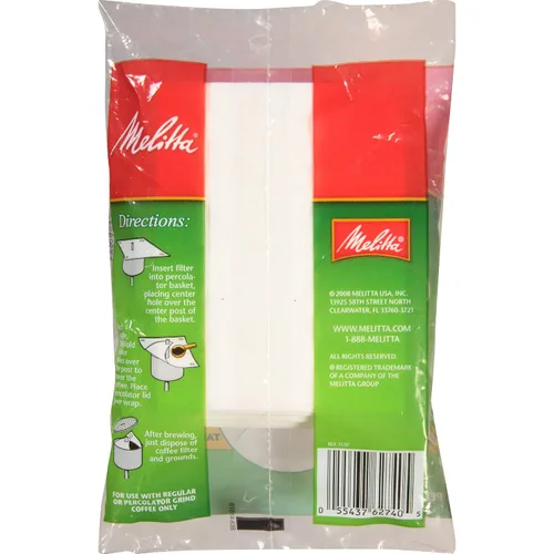 Miniatura 4 de Melitta Filtros de café envolventes Percolator, color blanco, 40 unidades (paquete de 12) 480 filtros totales