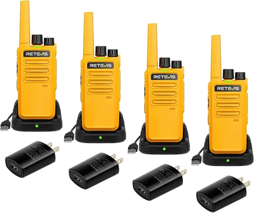 Miniatura 15 de Retevis Walkie Talkies RT68 para adultos, radios de 2 vías de largo alcance, manos libres, batería de 1200 mAh, walkie talkie portátil recargable
