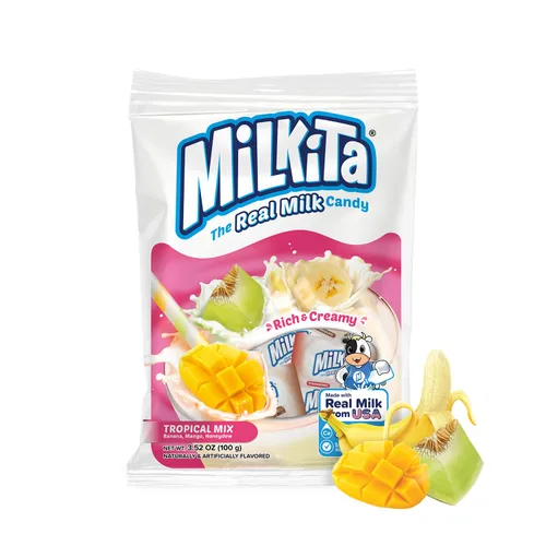 Miniatura 37 de Milkita Bites - Caramelos de leche – Dulces saludables bajos en azúcar con leche real para niños y adultos – Tamaño de bocado, caramelo sin gluten