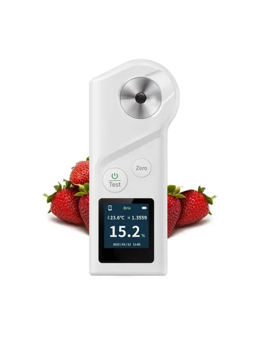 Miniatura 11 de Refractómetro Brix con ATC – Rango de 0–55%, Probador de azúcar portátil para Durian, frutas, jugo, elaboración casera y pruebas de campo