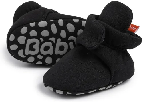 Miniatura 153 de Sawimlgy - Botines de algodón antideslizantes para recién nacido, con agarre, para cuna o para el invierno