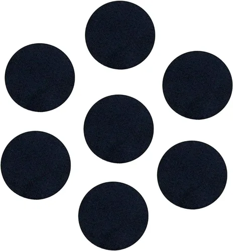 Miniatura 18 de tBesme Círculos de fieltro adhesivos negros; círculos adhesivos de fieltro negro para bricolaje y costura artesanal, 1 pulgada, paquete de 100
