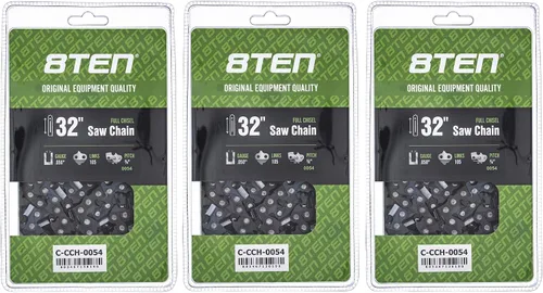 Miniatura 197 de 8TEN Cadena de motosierra semi cincel de 6 pulgadas .050 1/4 42 DL para Worx WG320 Black & Decker LLP120 (paquete de 3)