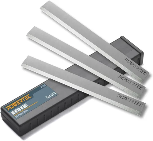 POWERTEC Cuchillas de ensamblador de 6 pulgadas para Delta 37-190 37-195 37-205 37-220 37-275X, JET JJ-6CS Jointer, repuesto para cuchillos de
