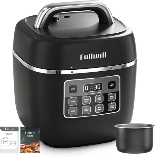 Miniatura 14 de Fullwill Olla de presión eléctrica de doble olla 6+5QT (2025 Actualizado), multi-olla de 12 en 1 para cocinar a presión, sopa, yogur, guiso, arroz