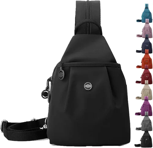 Preferablen Waterproof 2-Way Commuter Bag, Large Capacity Oxford Convertible Shoulder Travel Bag, Anti-Theft Travel Tote, Small Backpack Purse