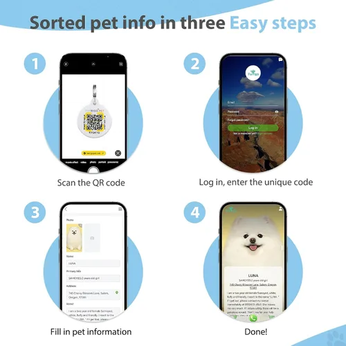 Miniatura 3 de Collar de Gato con Liberación de Seguridad con Etiqueta de Nombre de Código QR, Collares Reflectantes para Gatitos con Cascabel, Etiqueta