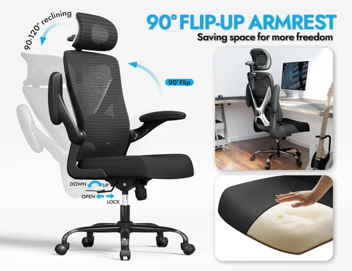 Miniatura 8 de Ergalithic Silla de oficina ergonómica – Silla de escritorio para computadora en forma de X cómoda, silla de juegos, silla de oficina con soporte