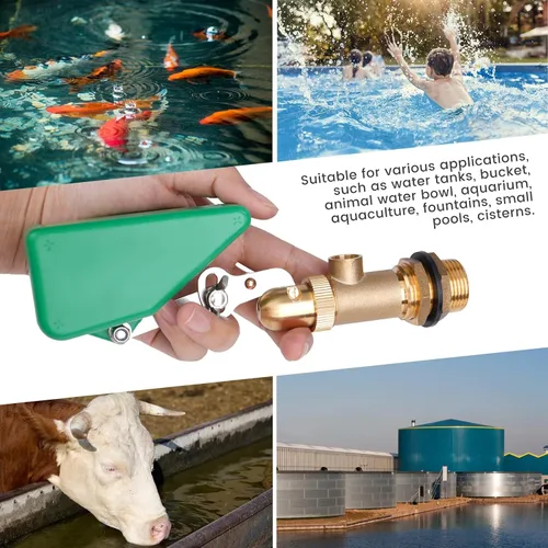 Miniatura 7 de Válvula de flotador de 3/4 pulgadas, válvula de flotador de agua de latón para tanque de agua, válvula de bola flotante con brazo ajustable