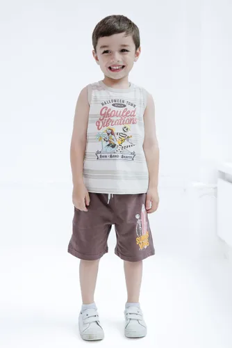 Miniatura 2 de Disney Lion King Toy Story Mickey Mouse Cars - Camiseta sin mangas y pantalones cortos de felpa francesa, conjunto de 3 piezas para niños pequeños
