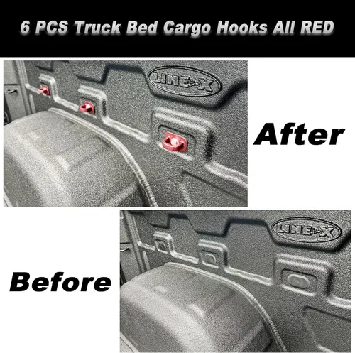 Miniatura 3 de 6 PCS Anclajes de Amarre para Pared Lateral de Caja de Camioneta Compatibles con Chevy Silverado/GMC Sierra Pickup 2007-2022 y Chevy Colorado/GMC