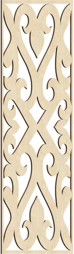 Miniatura 53 de Keene Paneles de pared decorativos de madera con calado, 9 3/8 pulgadas de ancho x 24 3/8 pulgadas de alto x 1/4 de alto, roble rojo rojo (Red Oak)