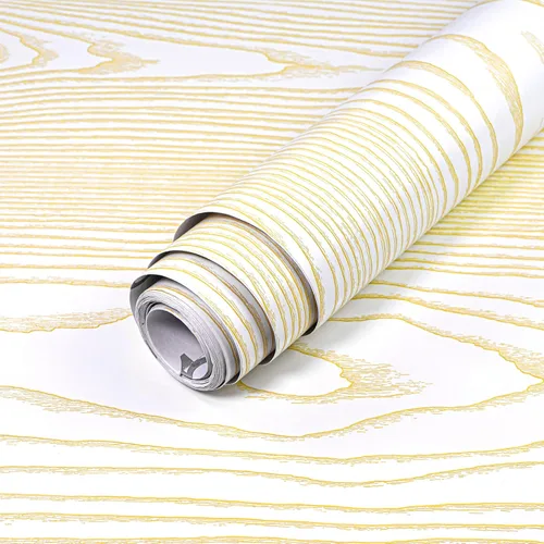 Miniatura 25 de Yun-aeon Papel de contacto de madera natural y gris oscuro, papel tapiz autoadhesivo de 17.3 x 236 pulgadas, autoadhesivo, extraíble, vintage