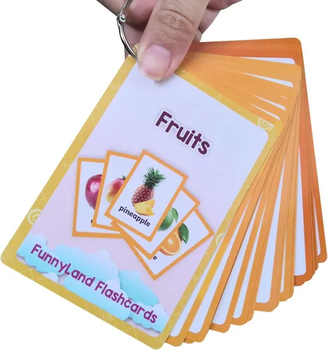 Miniatura 7 de 21 unids/set fruta niños regalos inglés tarjetas flash tarjeta de bolsillo educativo aprendizaje bebé juguetes para niños pre-jardín de infantes