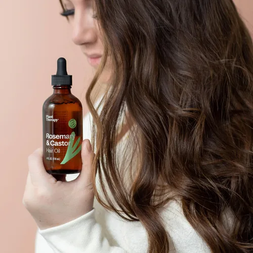 Miniatura 4 de Plant Therapy Aceite de romero y ricino - Tratamiento capilar de 4 onzas para el crecimiento, brillo, suavidad, cuero cabelludo saludable