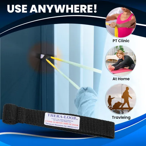 Miniatura 2 de RangeMaster TheraLoop Anclajes de Puerta │ Antideslizantes │ Complementan Bandas o Tubos de Ejercicio │ Excelentes para Actividades de Ejercicio