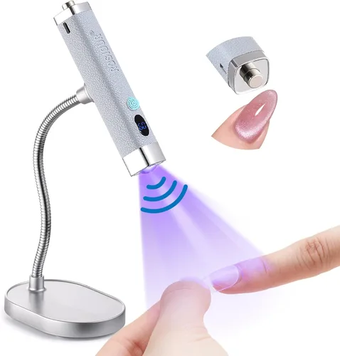 Miniatura 12 de Mini Lámpara UV para Uñas de Gel - Lámpara de Curación Rápida de Flash Manual con Soporte - Recargable Lámpara UV LED de Curación con Sensor
