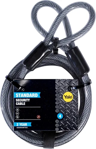 Miniatura 6 de Yale YC1/10/220/1 - Cable de seguridad de 86.614 in - Cable de acero flexible - Seguridad adicional para usar con cerradura de bicicleta
