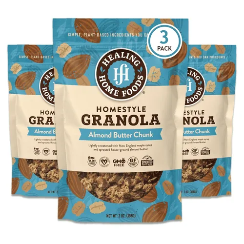 Miniatura 12 de Granola de trozos de mantequilla de almendras con azúcar reducida