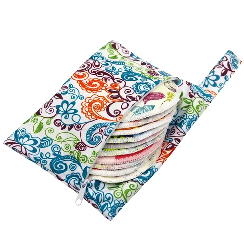 Miniatura 7 de PINOWU Almohadillas de lactancia – 10 almohadillas lavables + bolsa húmeda + bolsa de lavado, almohadillas para pezones de lactancia materna