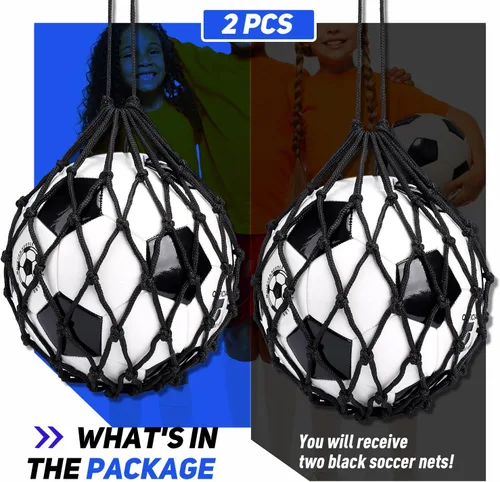 Miniatura 6 de TOBWOLF Football Kick Trainer, Soccer Return Trainer Net Fits Ball Size 3, 4, 5, Hands-Free Soccer Kick Throw Training Aid