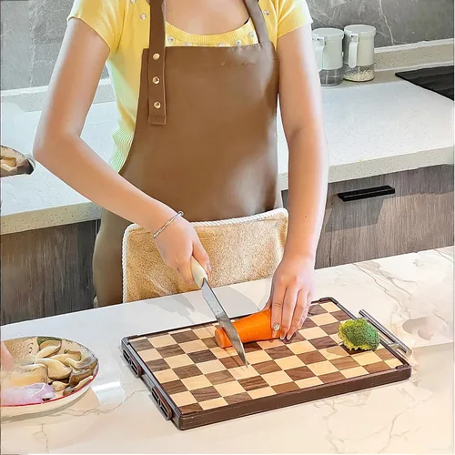 Miniatura 6 de Delantal con toalla, 2 toallas de mano y bolsillo XL, para arte, enseñanza, cocina, cocina, limpieza, jardinería, hogar