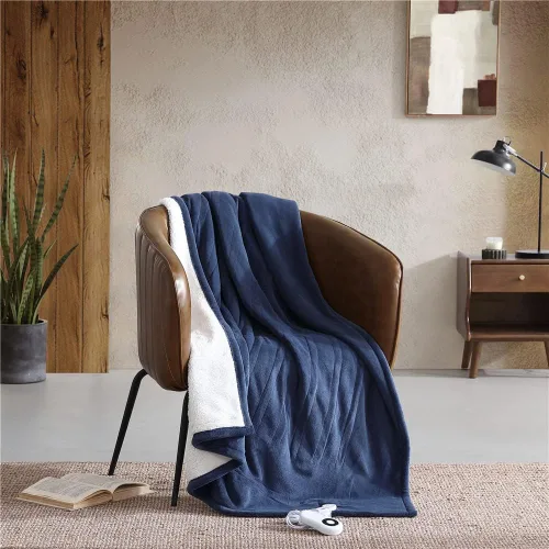 Miniatura 7 de Manta térmica suave con calor, ropa de cama súper suave y afelpada con reverso de sherpa, decoración cálida del hogar para cama o sofá (caqui, manta)