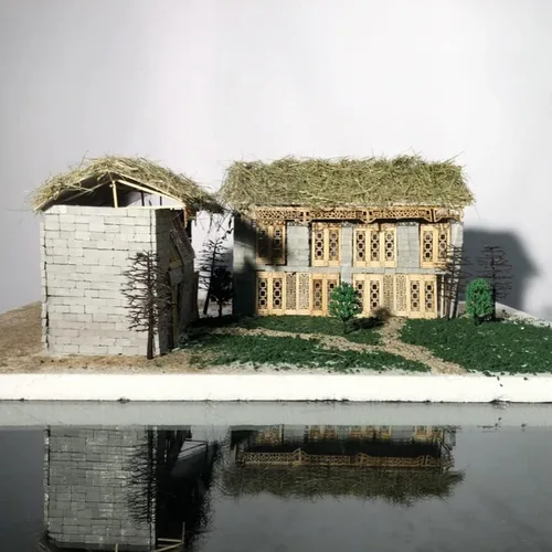 Miniatura 7 de Woohome 150 piezas de mini ladrillos de pared gris miniatura ladrillos falsos con raspador para el modelo de hadas jardín accesorios de paisajismo