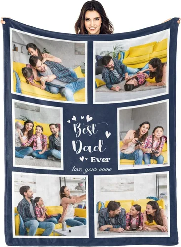 Miniatura 12 de Regalos para hija, mantas personalizadas con fotos, mejor manta para hija, manta personalizada con foto de niños, mantas personalizadas con collage