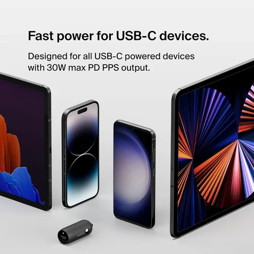 Miniatura 4 de Belkin Boost↑Charge™ Cargador compacto de coche rápido de 30 W con puerto de entrega de energía USB-C para iPhone 16, 16 Pro, 15, 15 Pro, Galaxy