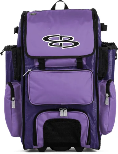 Miniatura 65 de Boombah Rolling Superpack - Bolsa para equipo de béisbol/sóftbol, varios colores, mango telescópico y capacidad para 4 murciélagos, versión