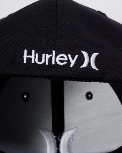 Miniatura 4 de Hurley Sombrero negro Flexfit One And Only para hombres