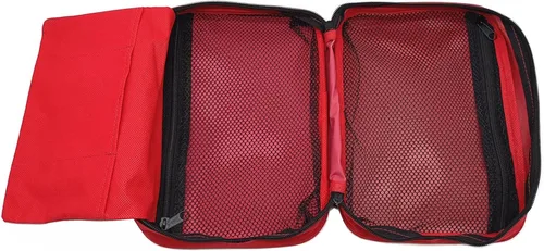 Miniatura 2 de Bolsa de primeros auxilios roja vacía de rescate de viaje para primeros auxilios, bolsa de emergencia para automóvil, hogar, oficina, cocina, Rojo