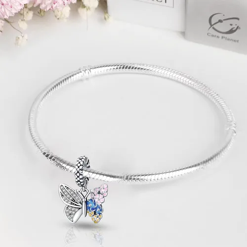 Miniatura 4 de Abalorios de plata de ley 925 para pulseras Pandora, regalos de joyería para mujer y niña.