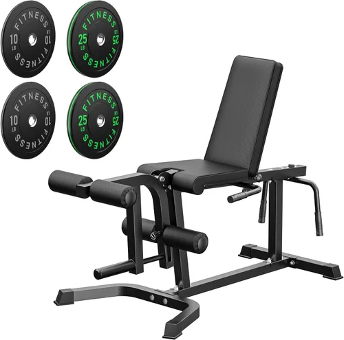 Miniatura 13 de PAPABABE Máquina de extensión y rizado de piernas, máquina ajustable de piernas, extensión de piernas sentadas y máquina de flexión de piernas