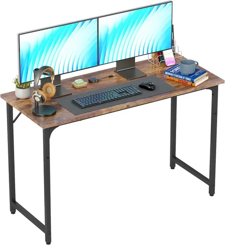 Miniatura 20 de BestOffice Escritorio para computadora, escritorio de oficina en casa, estilo moderno y simple para oficina en casa, estudio y escritura