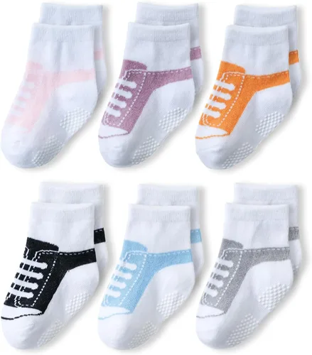 Miniatura 12 de EPEIUS Calcetines antideslizantes unisex para bebés niñas y niños (juego de 6)