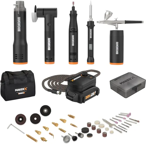 Worx WX997L MAKERX Kit combinado de herramientas de manualidades de lujo