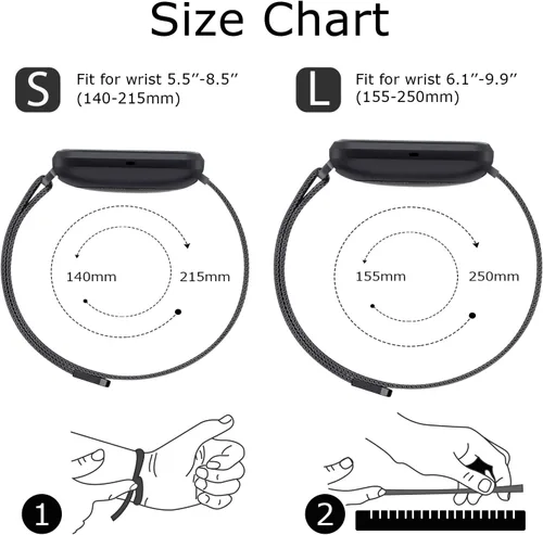 Miniatura 3 de Vanjua Correa de repuesto para Fitbit Versa 2, correa de repuesto para reloj inteligente Fitbit Versa 2 / Lite/SE