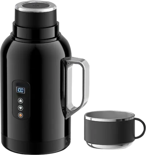 Hervidor eléctrico para automóvil, olla de calefacción portátil para té, café y agua caliente, ideal para viajes por carretera, camping, viajes