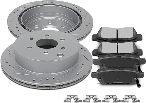 Miniatura 26 de Kit de Frenos SCITOO para Delantero Rotores de Freno y Pastillas de Freno Cerámicas para 2006-2008 para Dodge para Ram 1500, 2003-2008 para Dodge