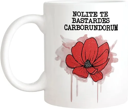 Fonhark -Handmaids Tale - Taza de café Nolite Te Bastardes Carborundorum, Feminista, Blessed Be, Quirky, taza de café novedosa de 11 onzas, color