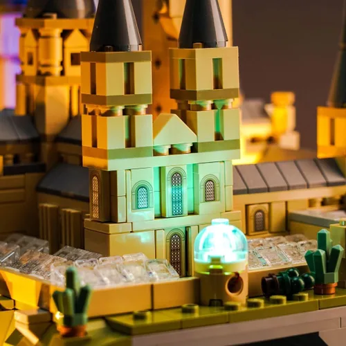 Miniatura 4 de Kit de luz LED mejorado para Lego Hogwarts Castle and Grounds Building Set, compatible con Lego 76419 (modelo no incluido)