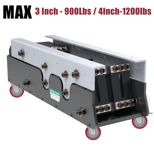 Miniatura 7 de DICASAL Ruedas de vástago resistente de 3 pulgadas Ruedas de rosca giratorias de 360 grados con tamaño métrico M12-1.75 Tornillo de doble bloqueo