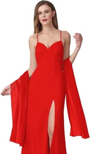Miniatura 19 de Chales de gasa para mujer, bufandas para dama de honor, boda, noche, graduación, fiesta, ocasiones especiales, vestidos de 90 x 20 pulgadas