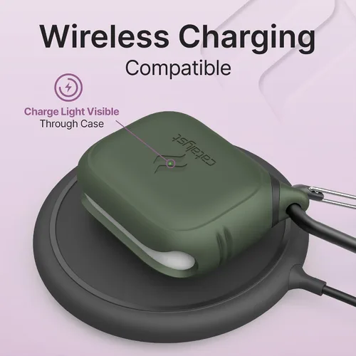 Miniatura 6 de Catalyst Funda impermeable para AirPods Pro de 2ª generación y AirPods Pro de 1ª generación, compatible con carga inalámbrica y USB-C, diseño de una