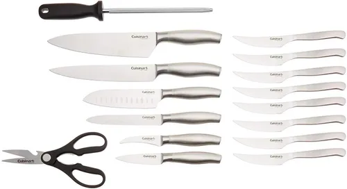Miniatura 3 de CUISINART C77SS-17P - Juego de cuchillos de bloque de 17 piezas con cuchillas de acero para un corte preciso, ligero, acero inoxidable, duradero
